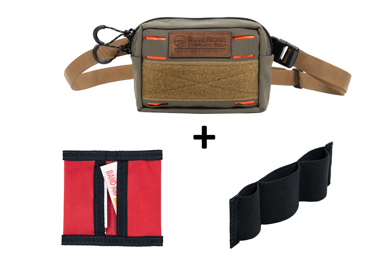 blue ridge overland gear Bum Bag Bundle CoyoteOrange