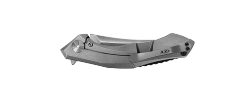 Zero Tolerance 0462 Dmitry Sinkevich Flipper Knife 3.75" CPM-20CV Two-Tone Blade, Red Carbon Fiber and Titanium Handles, Frame Lock