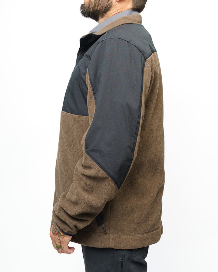 OTG Bruin Fleece Zip Up- Major Brown