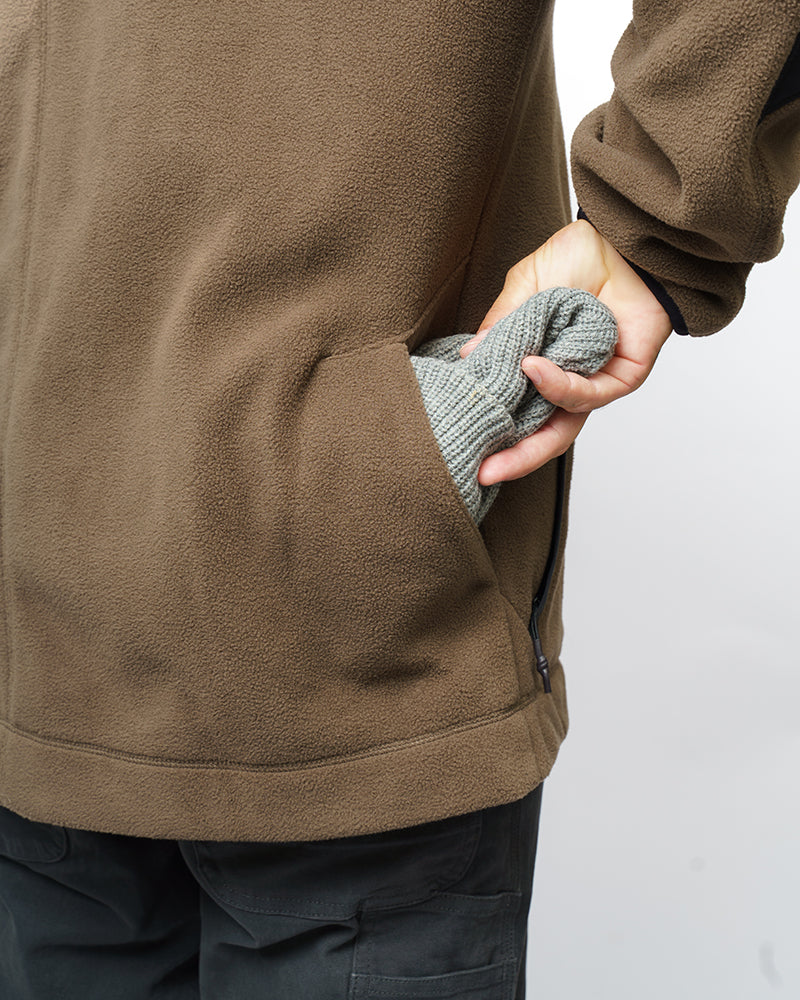 OTG Bruin Fleece Zip Up- Major Brown