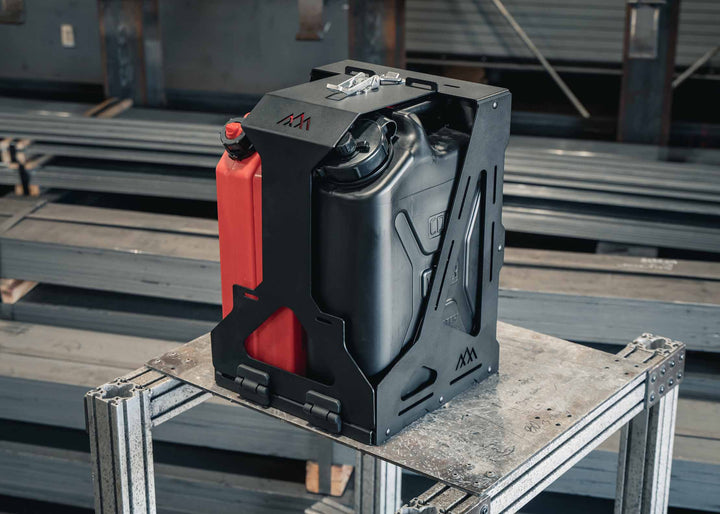 Backwoods Adventure Mods Jerry's Can Holder - Dual Universal Jerry Can Carrier
