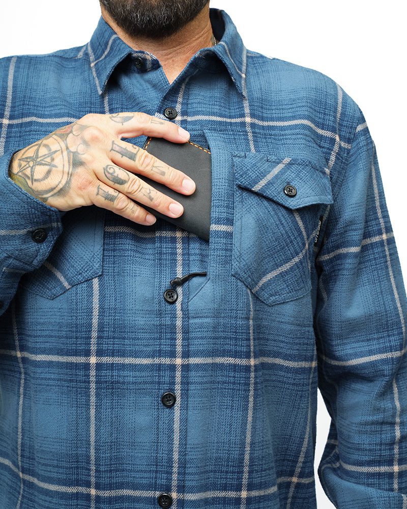 OTG Destroyer Flannel - Pale Blue