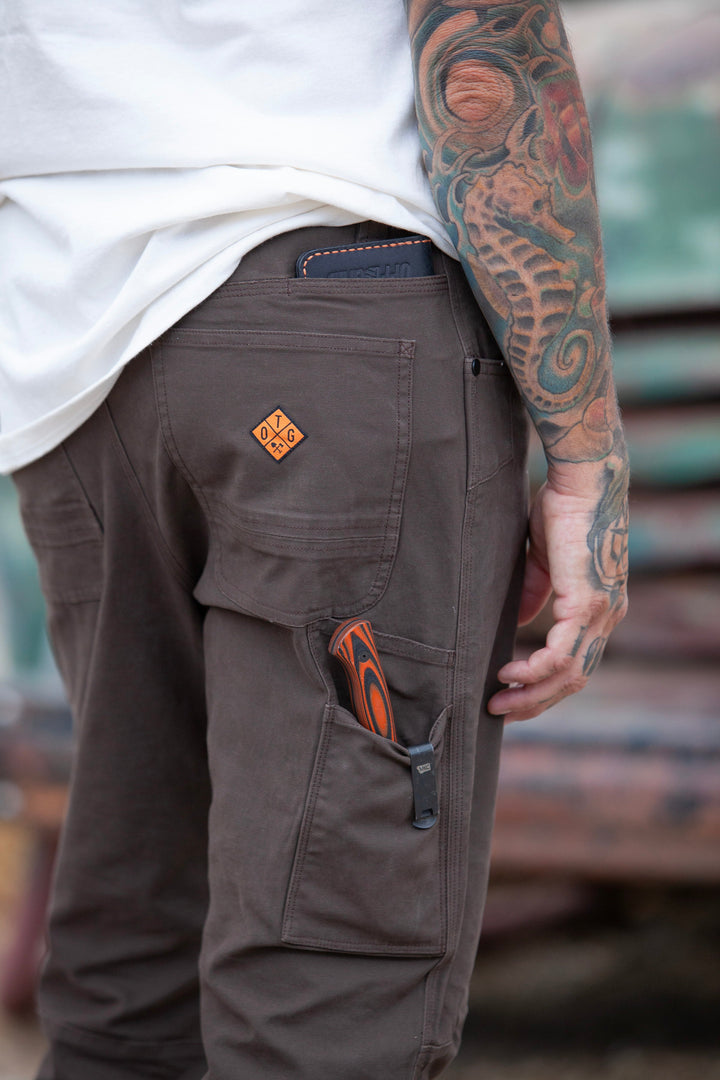 OTG Trailblazer Taper Fit Pants - DK BRN