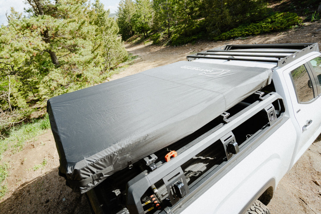Intrepid Camp Gear Geo 2.5 Pro Hardshell Rooftop Tent – 60‐Second Setup, 2–3 Person, 36% More Space, Heater/AC Port, Rear Door Awning