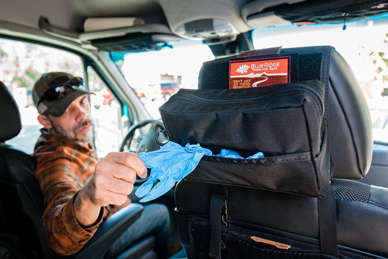 Blue Ridge Overland Gear Glove Dispenser Pouch – Rustic Mtn Overland