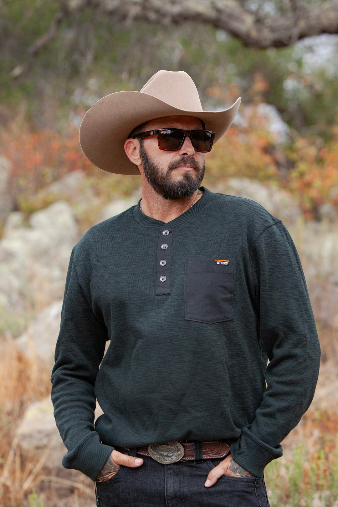 OTG Draper Henley - Vintage Black