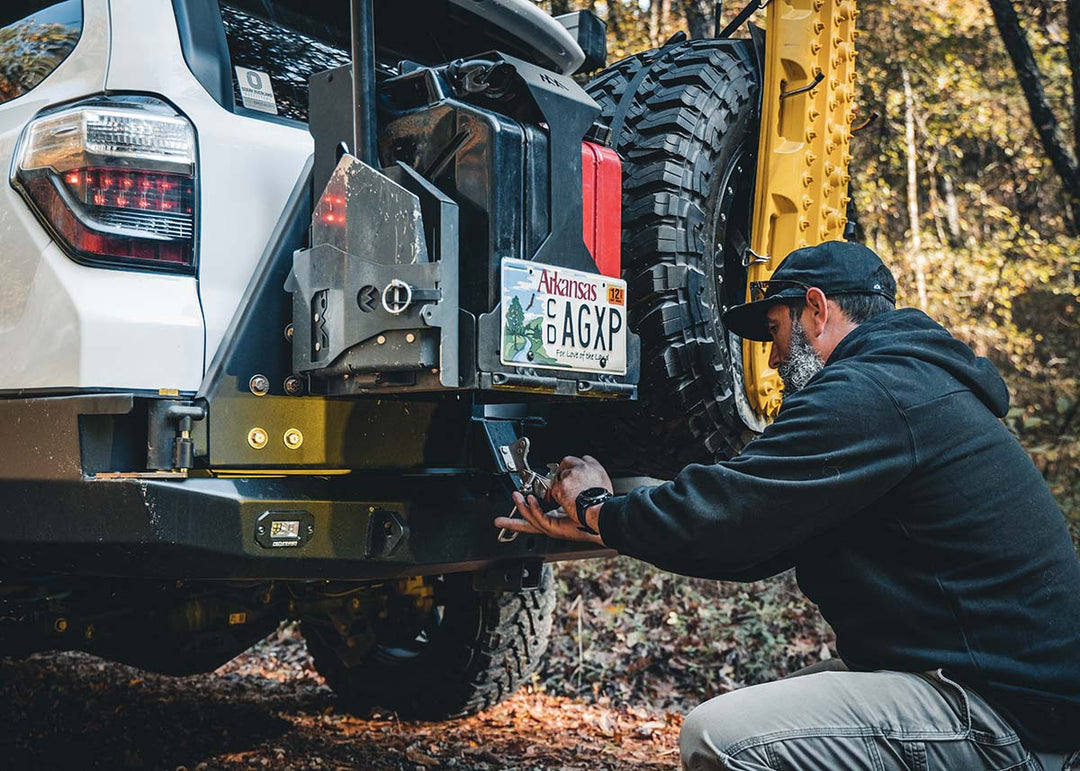Backwoods Adventure Mods Jerry's Can Holder - Dual Universal Jerry Can Carrier