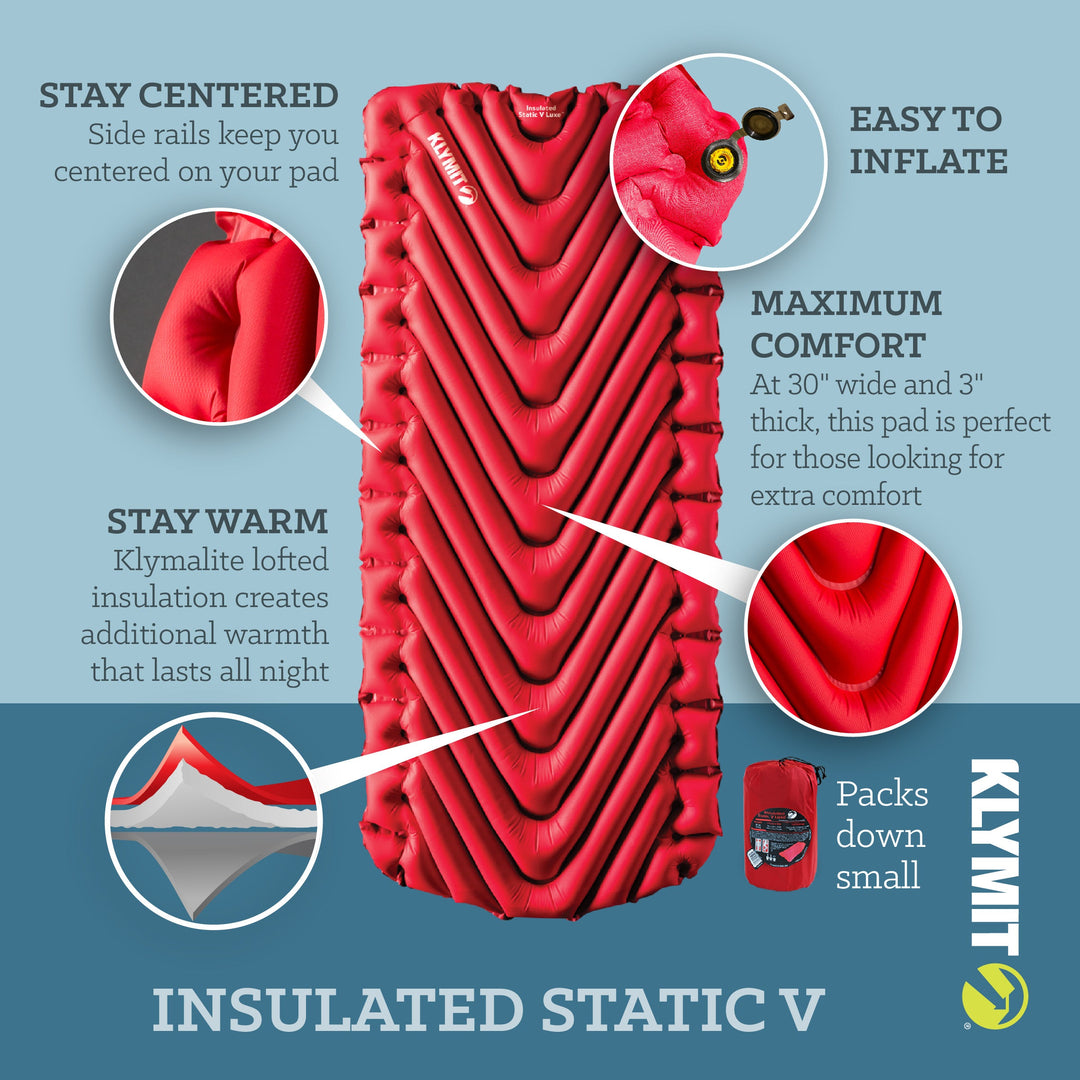 Klymit Insulated Static V Luxe™ Sleeping Pad
