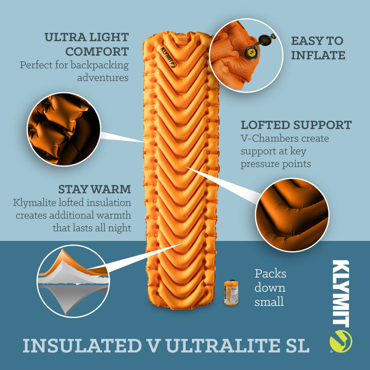 Klymit Insulated V Ultralite SL™ Sleeping Pad