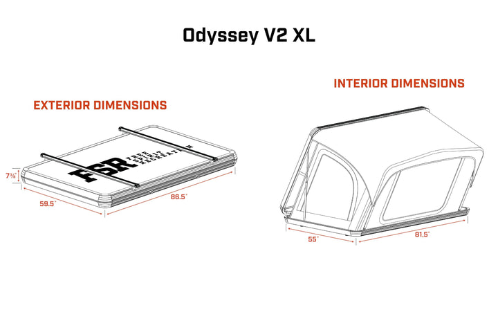 FSR Odyssey V2 XL - Rooftop Tent