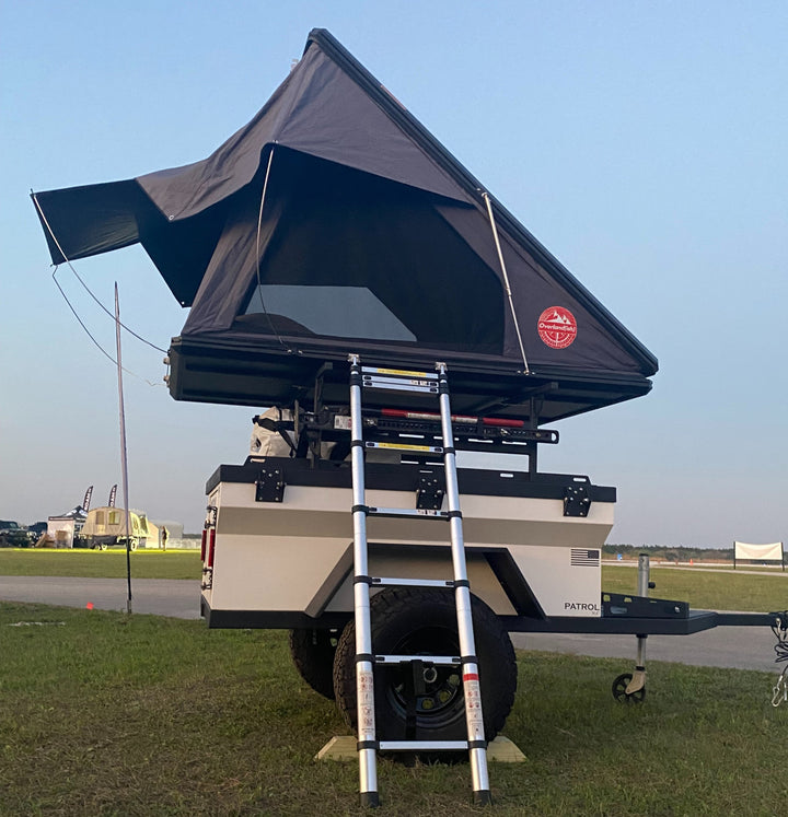 Rustic Mountain Overland PATROL XC Off Road Trailer with rooftop tent